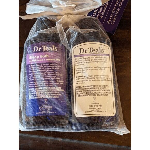 NEW Dr Teal's 2PC Travel Size Foaming Bath, Lavendar, 3 fl oz. each - Picture 3 of 6